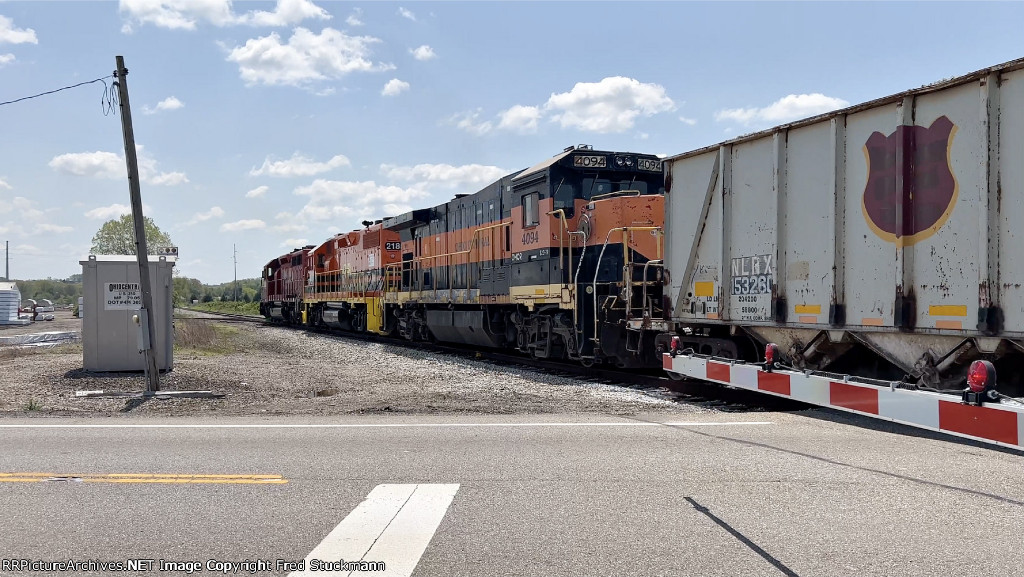 OHCR 4094 and Co. will set one car into Stark Truss just down the RR.